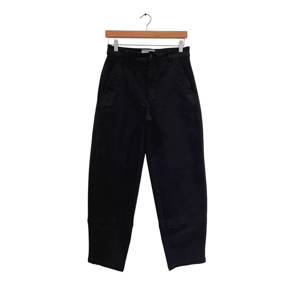 Everlane black barrel jeans